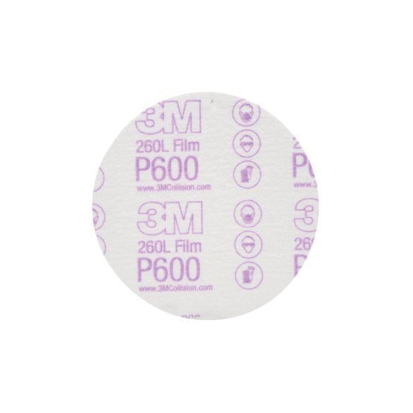 3M 3M Hookit Finishing Film Disc, 00955, 5 in, P600, 100 dscs pr bx, 4 bxs pr cs, 100PK 7000120388 - main